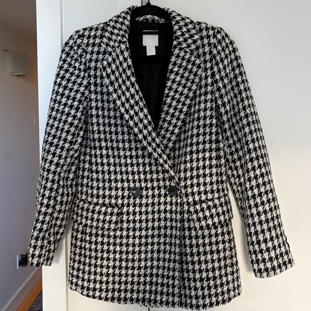 H&M Houndstooth Blazer / Coat